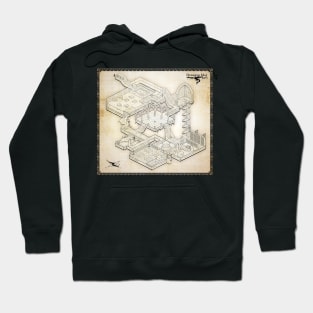 Isometric Dungeon Map Hoodie